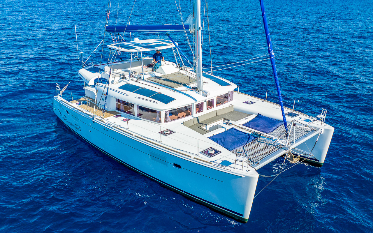 Private boat on turquoise water near Tulum Mexico