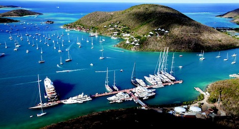 Group celebrating on private yacht charter Caribbean